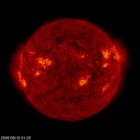 Click for time-lapse image of the sun
