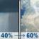 Saturday: A chance of rain showers before noon, then showers and thunderstorms likely. Mostly cloudy, with a high near 65. South wind 3 to 13 mph. Chance of precipitation is 60%. New rainfall amounts between a tenth and quarter of an inch possible. Saturday: Showers And Thunderstorms Likely