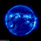 Click for time-lapse image of the sun